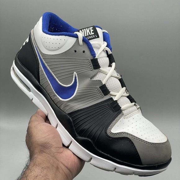 NIKE TRAINER 1 Men's Sneaker Shoes 371378-106 Black And White Size 11.5 - Picture 1 of 14